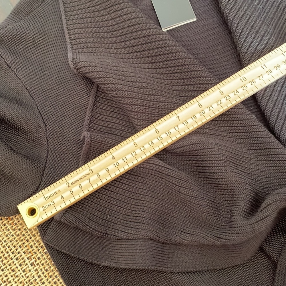 LAUREN Ralph Lauren Black Label open front cardigan Size Large, NWT - Picture 8 of 14